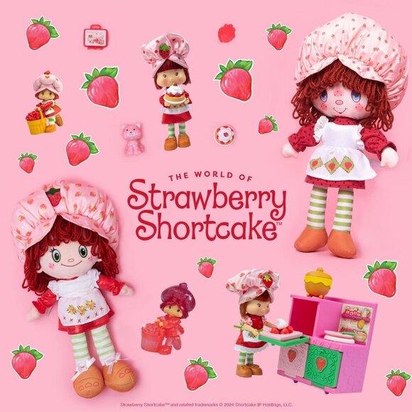 ❤️ 14 Inch Strawberry Shortcake Rag Doll Deluxe - Picture 5 of 6